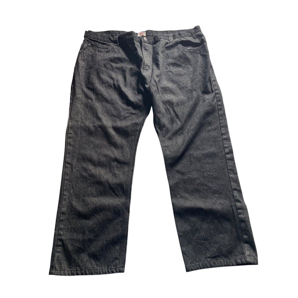 Street Wear Noiz Mens Urban Hip Hop Straight Leg Jeans W50 L32 Black